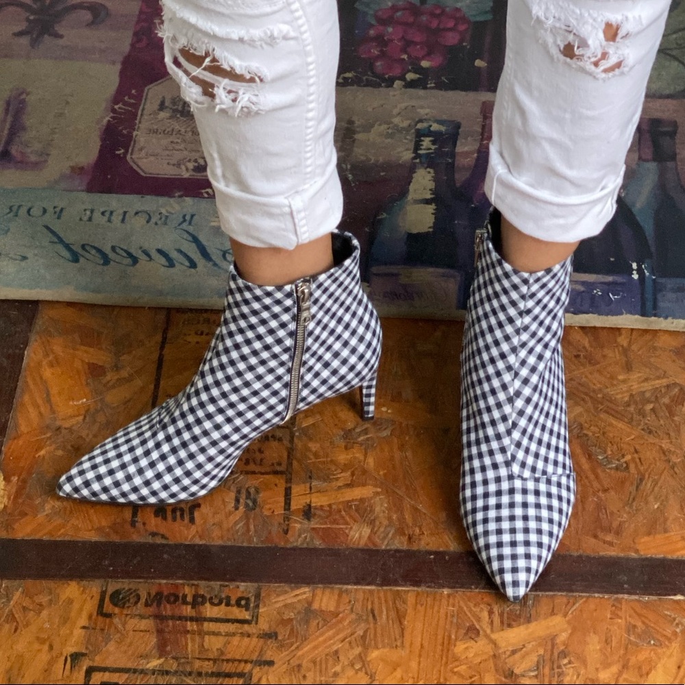 T13 Rag & bone Gingham Ankle Boots - Picture 4 of 8